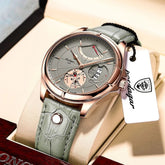 【Limited Time Offer】Men Watch Fashion Top Sport Men's Wristwatch Waterproof Luminous Leather Date Quartz Watches
