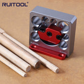 8-hole Adjustable Wooden Rod/dove, Rectangular Strip To Round Strip, Electric Drill Rounding Tool(Includes Wrench, Screwdriver, and Mounting Screws)