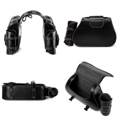 Retro Motorcycle Modification Side Leather Box
