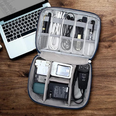 Travel Gadget Cable Storage Bag Organizer Digital Electronic Organizer Portable USB Data Line Charger Plug Power Bank Mobile