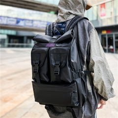 【Fashion Travel】Men's Youth Waterproof Workwear Large Capacity Leisure Travel Computer Bag Backpack