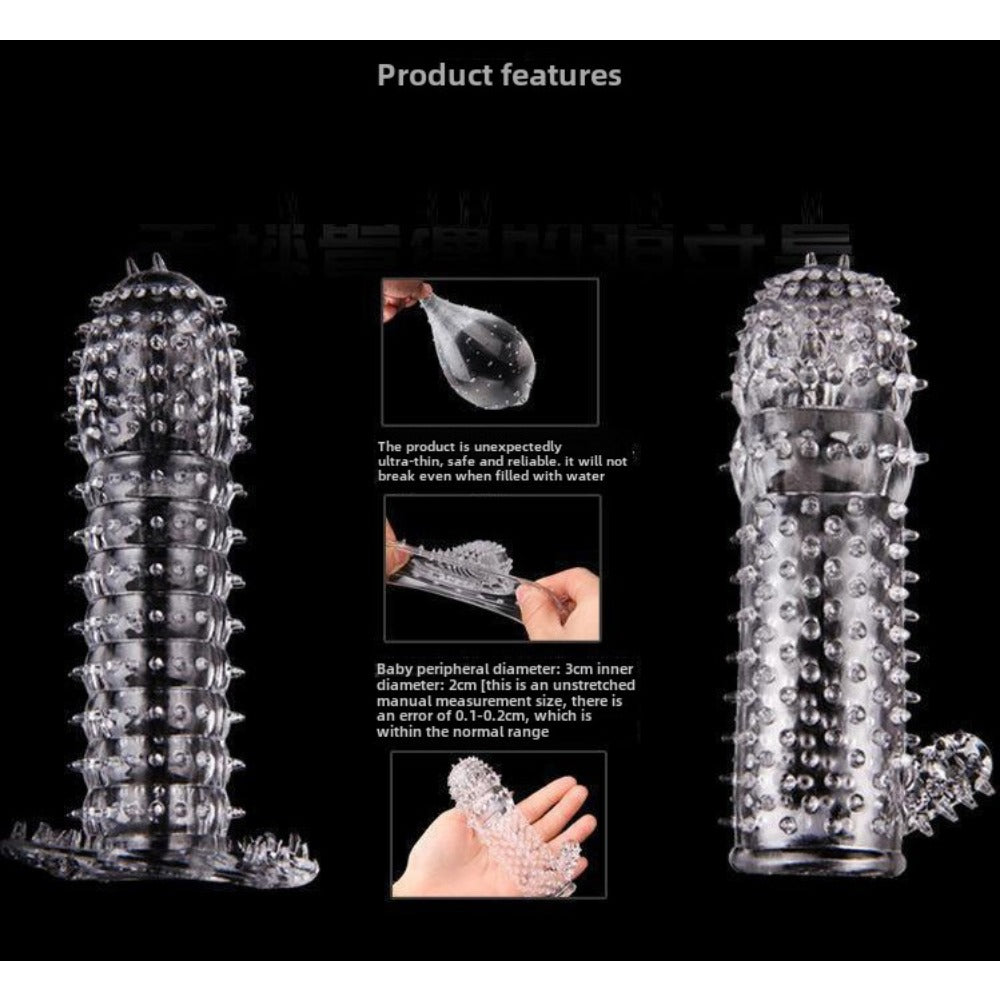 【Elasticity Condoms】Transparent Safety Protection Condoms 1 Pcs