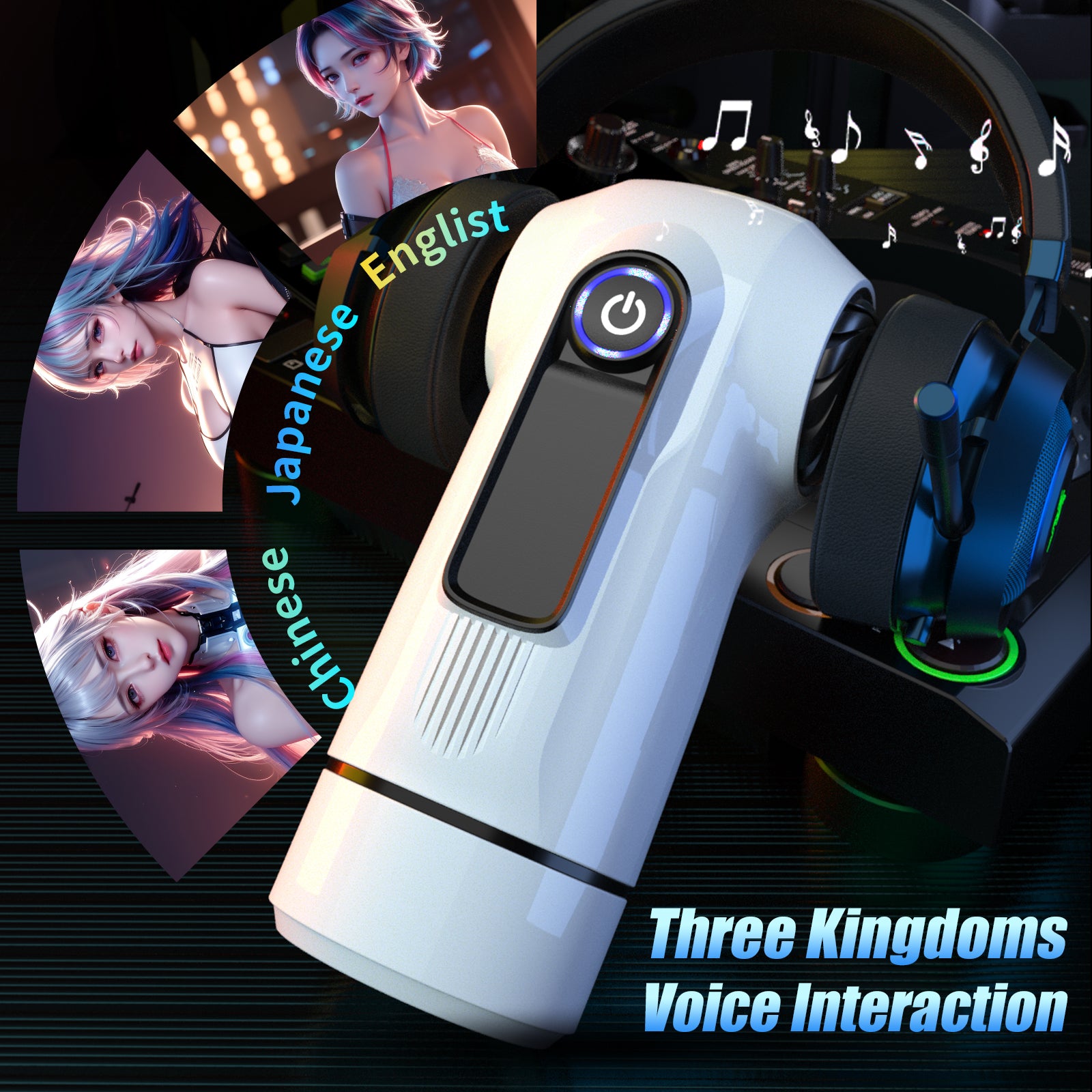 【Smart Technology】Sports Car Style Vibrating Sound APP Remote Control Electric Male Jark Off Toy