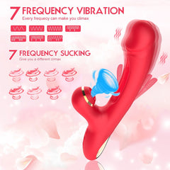 Daphne's Sucking, Licking, Vibrating 3-in-1 Dildo