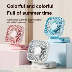 Multifunctional Rechargeable Hand Held Mini Fan - Portable Fan Night Cooler Fresh Air Desk Handy Recharging USB Battery Fan Cute Gift Hand Fan