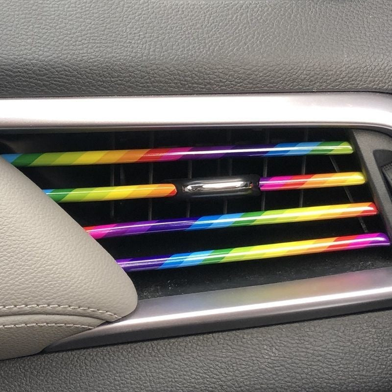 Car Air Vent Decoration Modification Supplies Self-adhesive Electroplated Clips