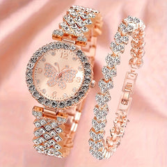 【Starry Sky Temperament】Full Diamond Women's Watch with Free Diamond Bracelet